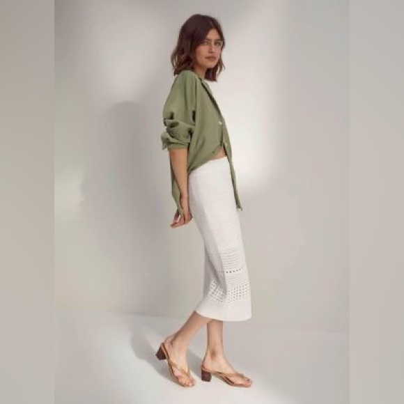 New, never worn Aritzia Wilfred White Heirloom Skirt - Medium - Picture 3 of 11